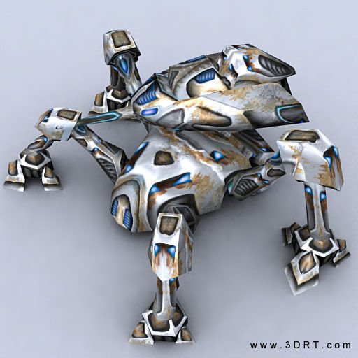 3DRT - Mech Crawlers Pack Low-poly 3D model_7