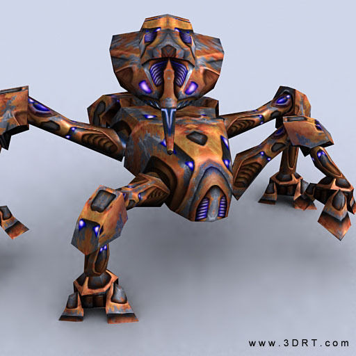 3DRT - Mech Crawlers Pack Low-poly 3D model_1