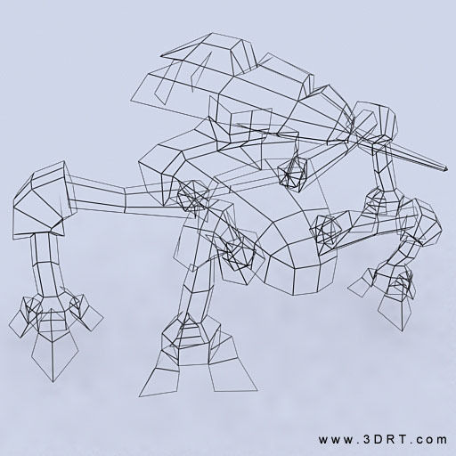 3DRT - Mech Crawlers Pack Low-poly 3D model_2