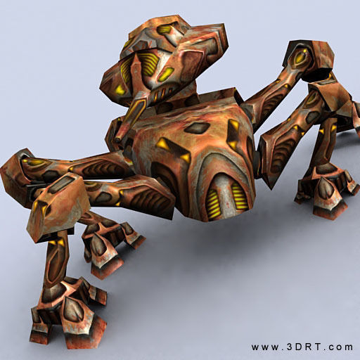 3DRT - Mech Crawlers Pack Low-poly 3D model_6