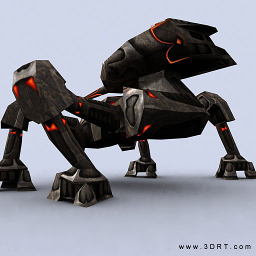 3DRT - Mech Crawlers Pack Low-poly 3D model_8