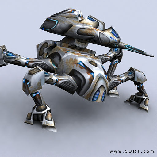 3DRT - Mech Crawlers Pack Low-poly 3D model_9