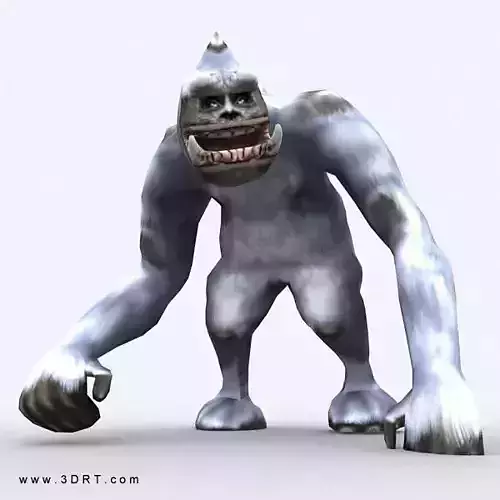 3DRT - Yeti monster2 Low-poly 3D model