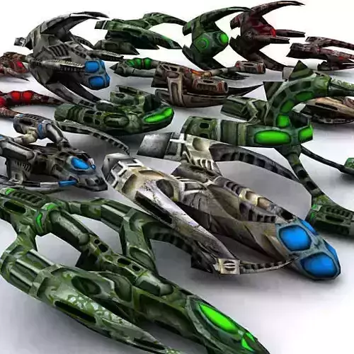 3DRT - Alien Invasion Pack Low-poly 3D model