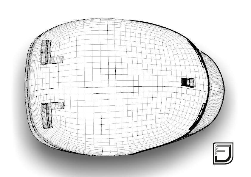 Black Grunge Helmet 04 3D model_11