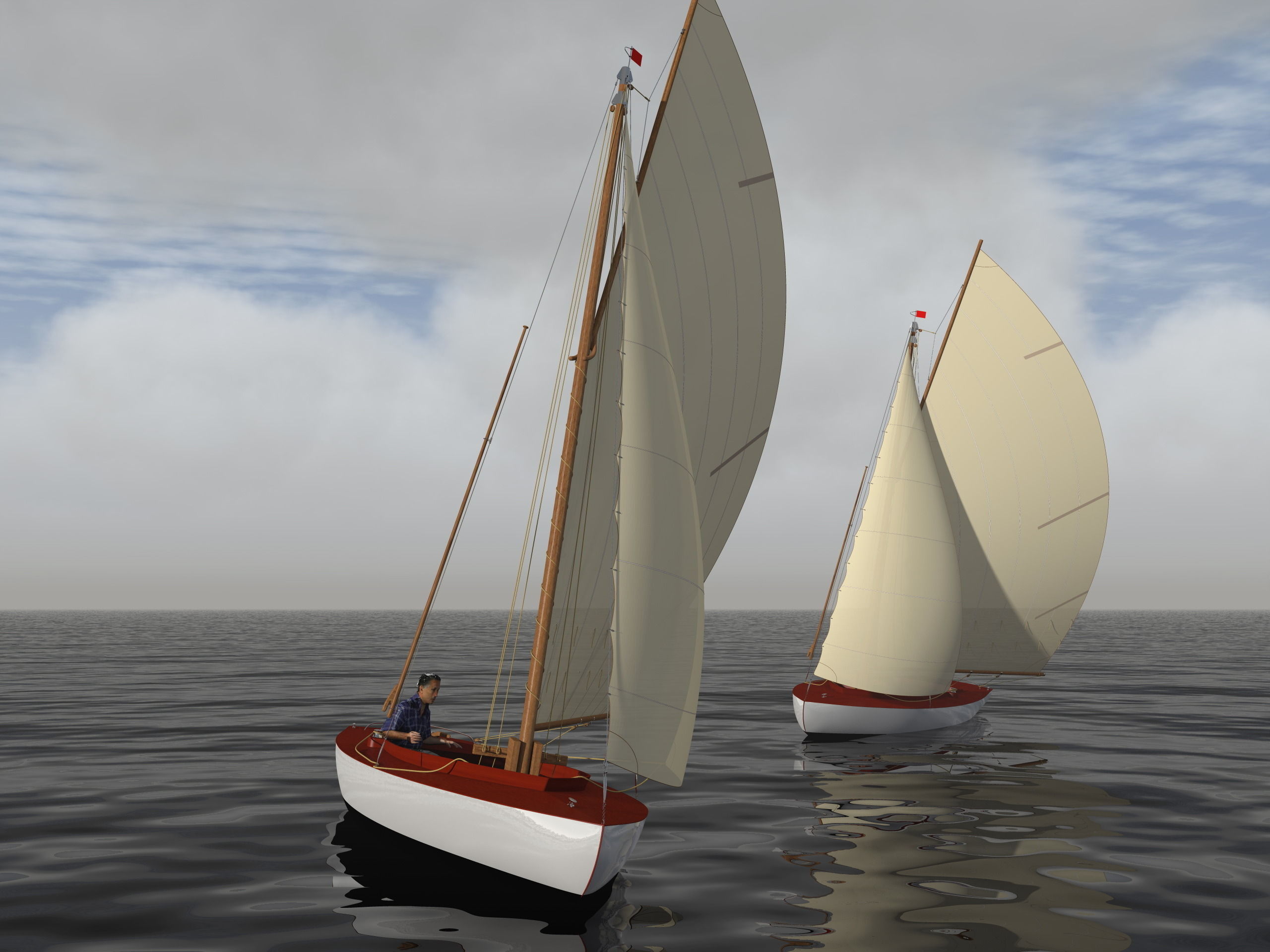 sailboat BM 3D model_1