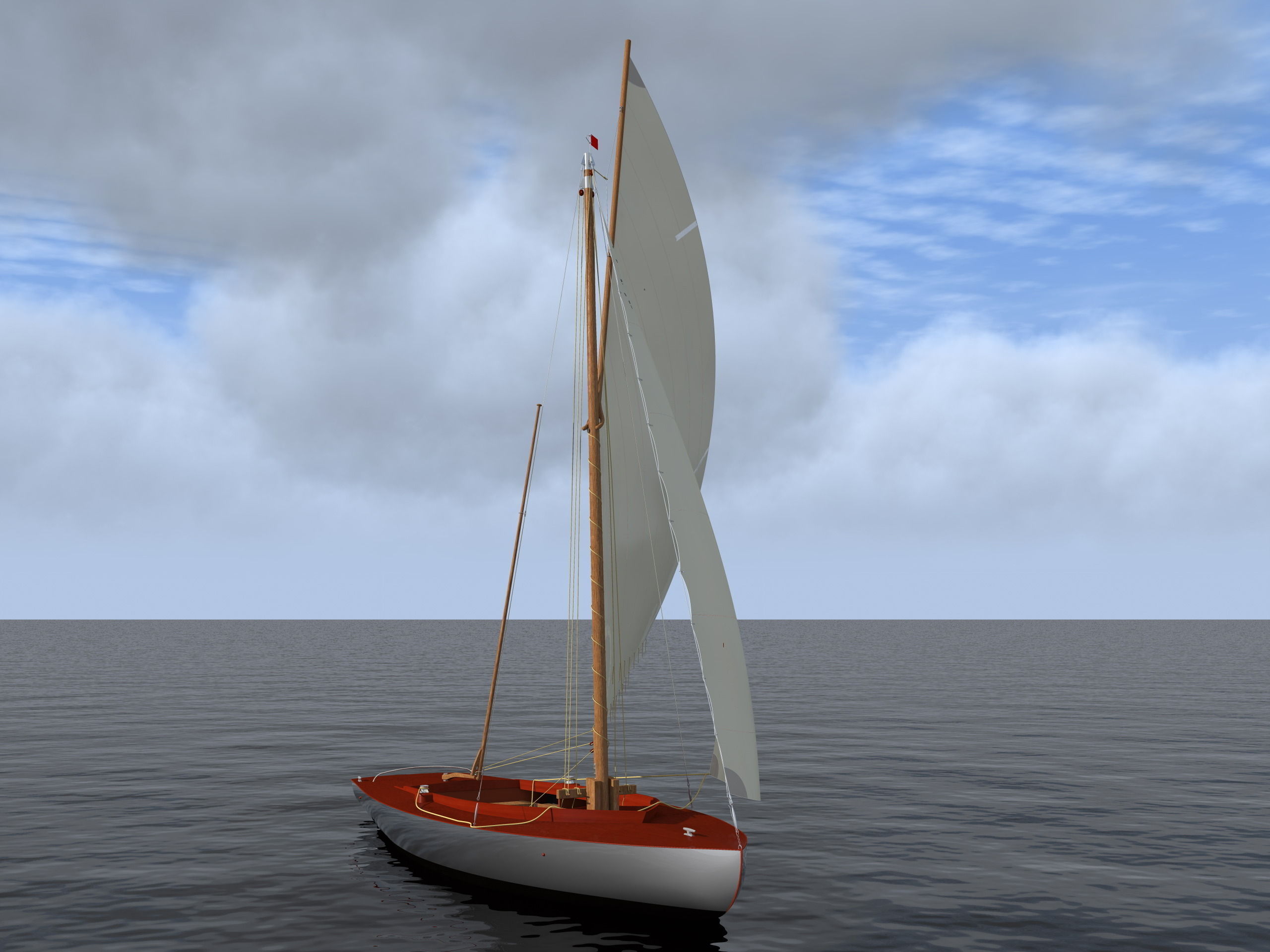 sailboat BM 3D model_2
