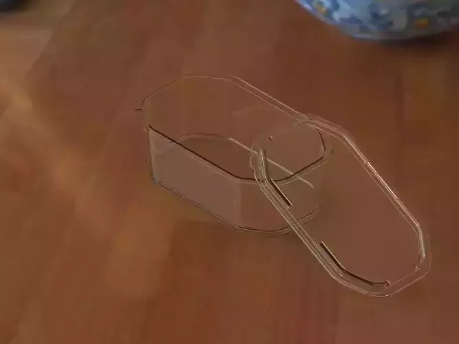 250 gr volume container and lid for butter