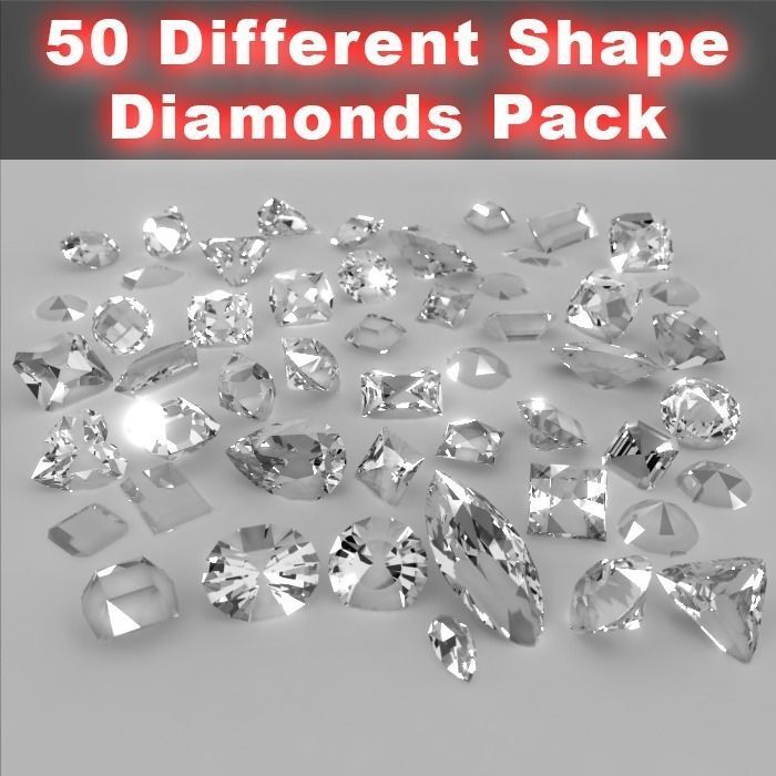 50 Diamond Collection 3D model
