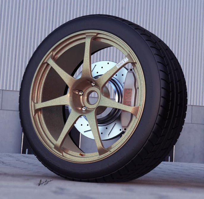 Advan T7 automotive -RIM ONLY- 3D model_0