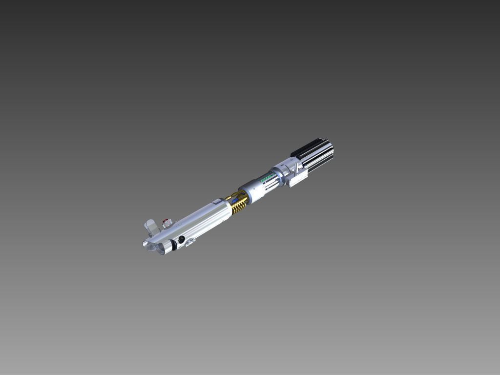 Lightsaber With Crystal Chamber 3D model_9