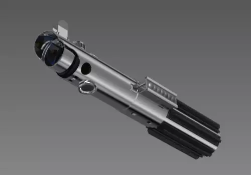 Lightsaber With Crystal Chamber 3D model_0