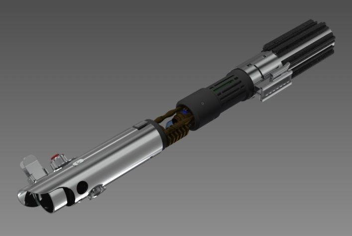 Lightsaber With Crystal Chamber 3D model_4