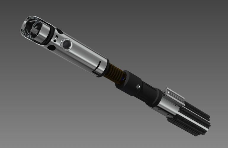 Lightsaber With Crystal Chamber 3D model_3