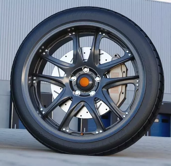 Volk GT V automotive -RIM ONLY- 3D model