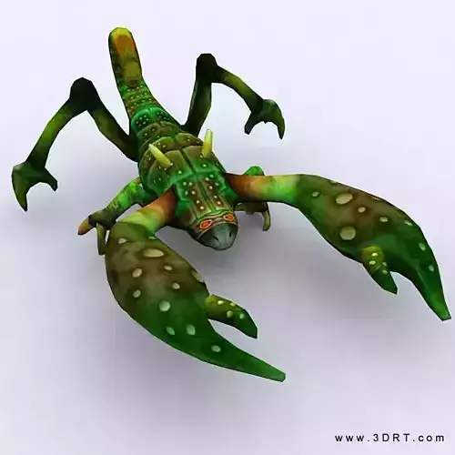 Scorpid monster Low-poly 3D model