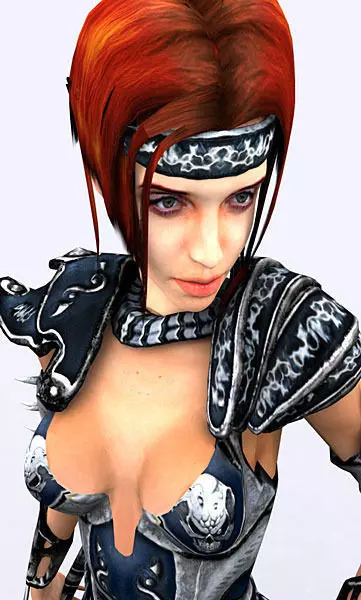 Fantasy amazon Low-poly 3D model_0