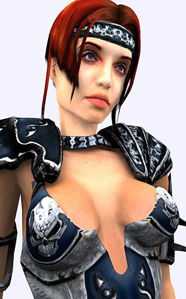 Fantasy amazon Low-poly 3D model_3