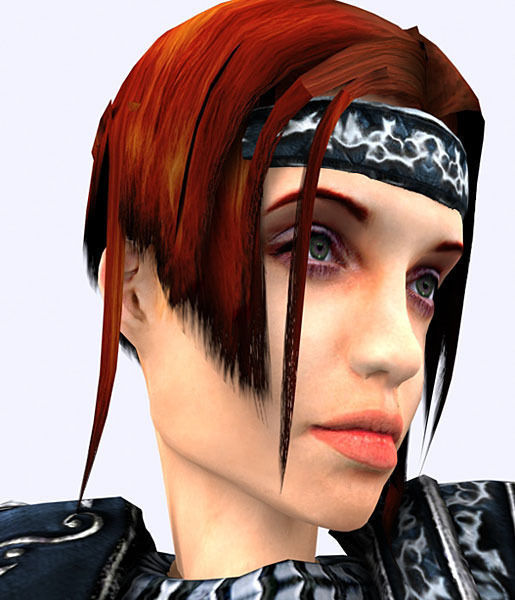 Fantasy amazon Low-poly 3D model_5