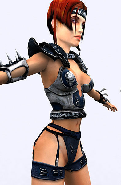 Fantasy amazon Low-poly 3D model_14