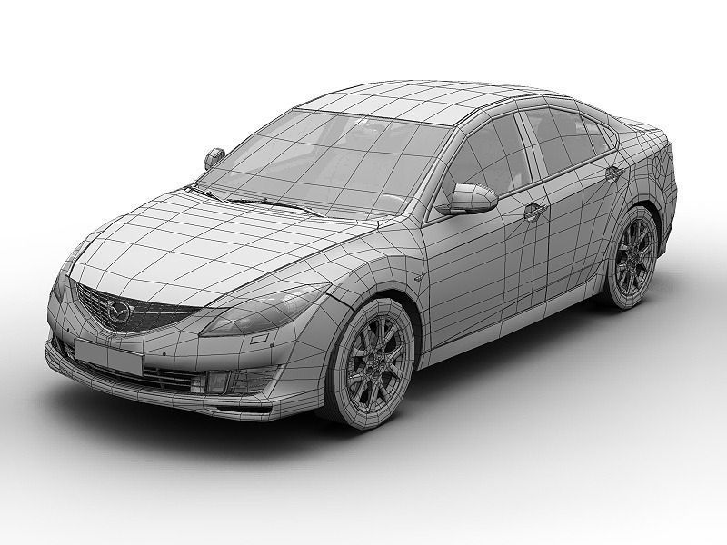 Mazda 6 2008 3D model_9