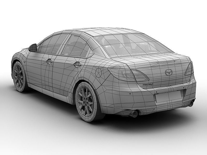 Mazda 6 2008 3D model_11