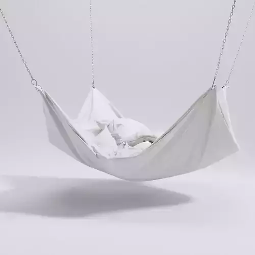 Hammock bed 3D model