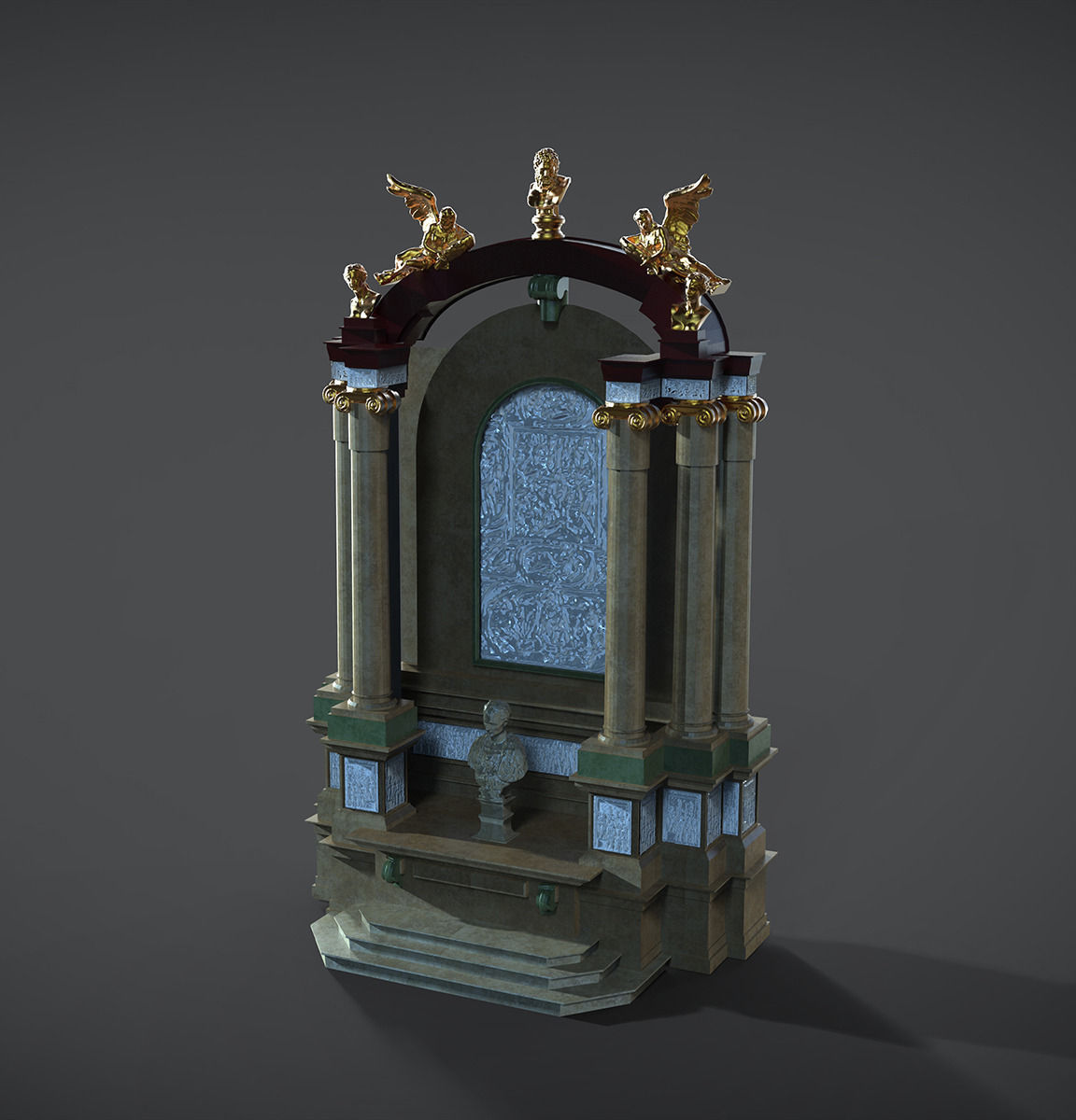 Historical Interior Design 3D model_2