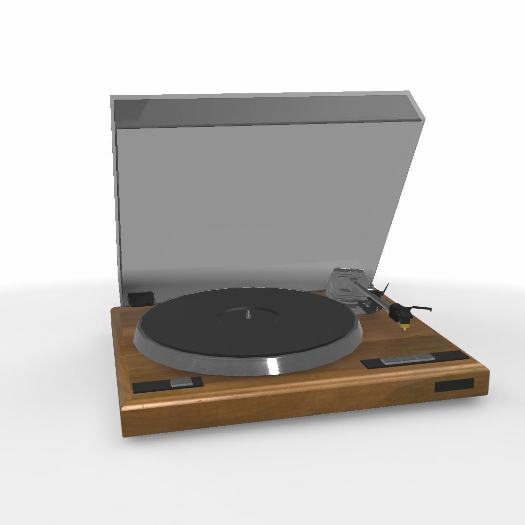 Record Player - Record Deck Low-poly 3D model_33