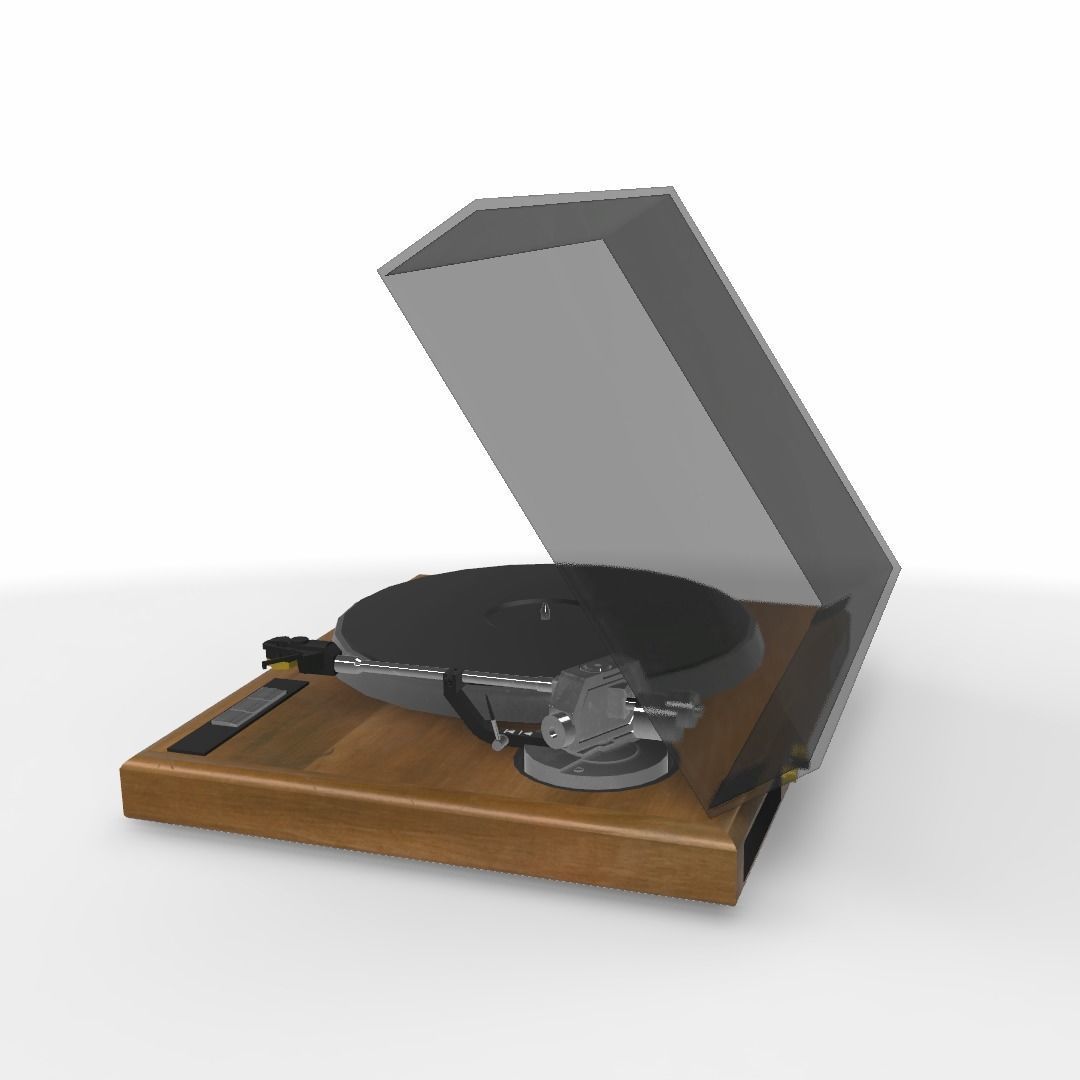 Record Player - Record Deck Low-poly 3D model_23