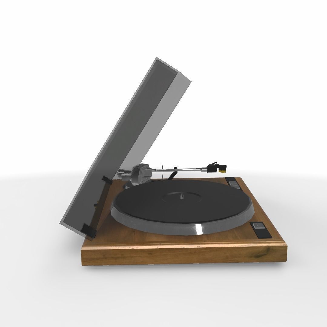 Record Player - Record Deck Low-poly 3D model_10
