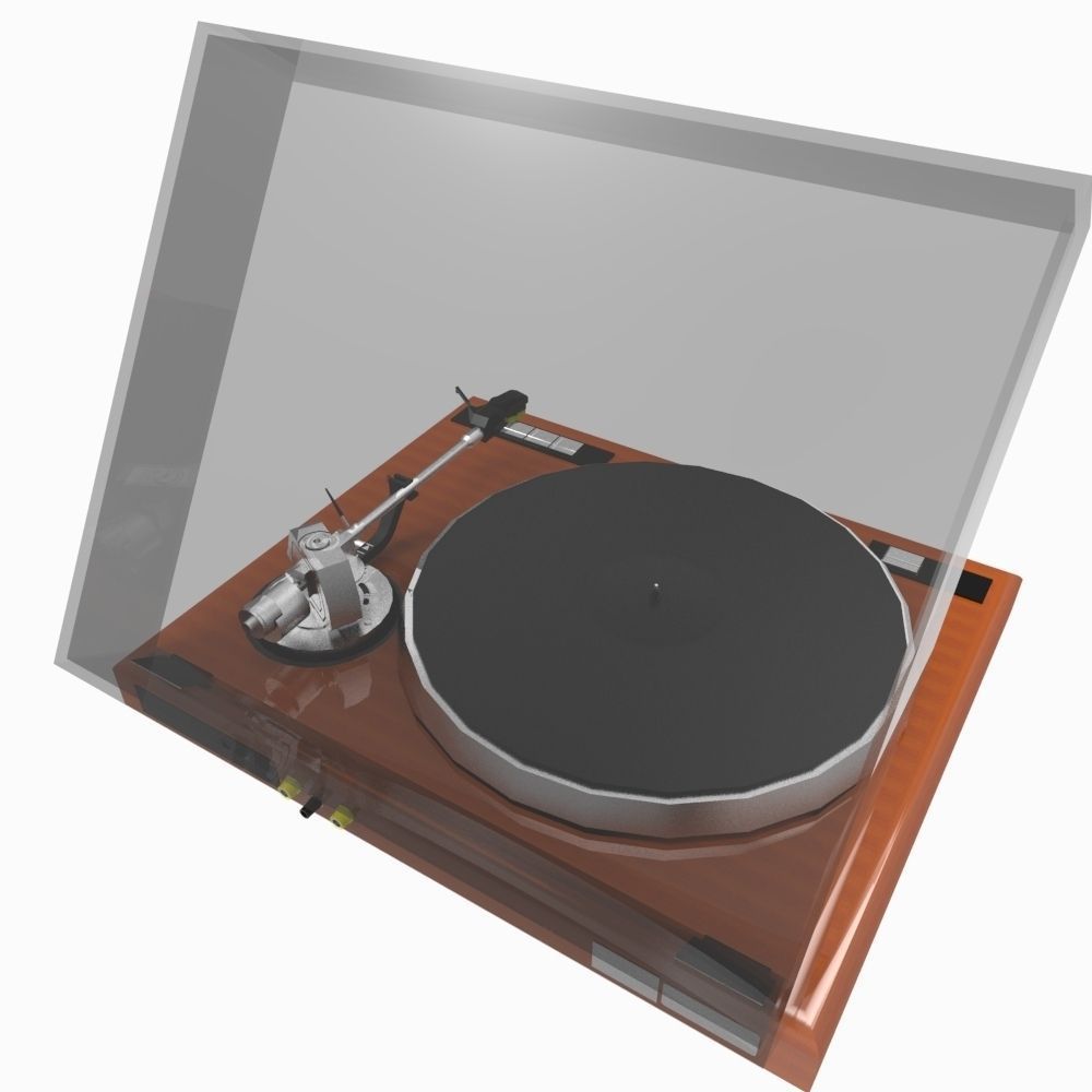 Record Player - Record Deck Low-poly 3D model_3