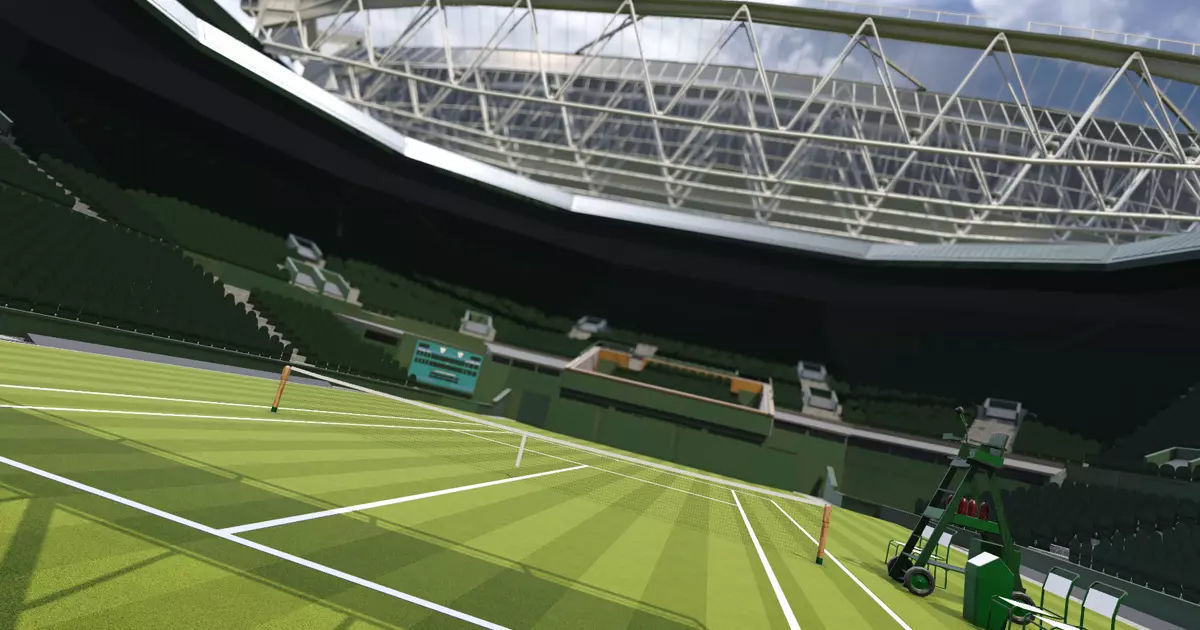 Wimbledon Centre court Low-poly 3D model_26