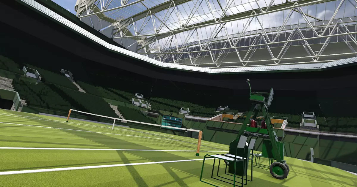 Wimbledon Centre court Low-poly 3D model_24