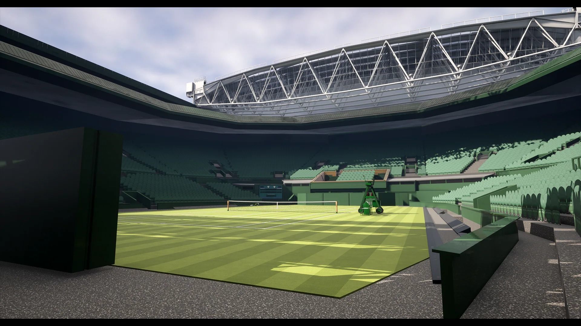 Wimbledon Centre court Low-poly 3D model_17