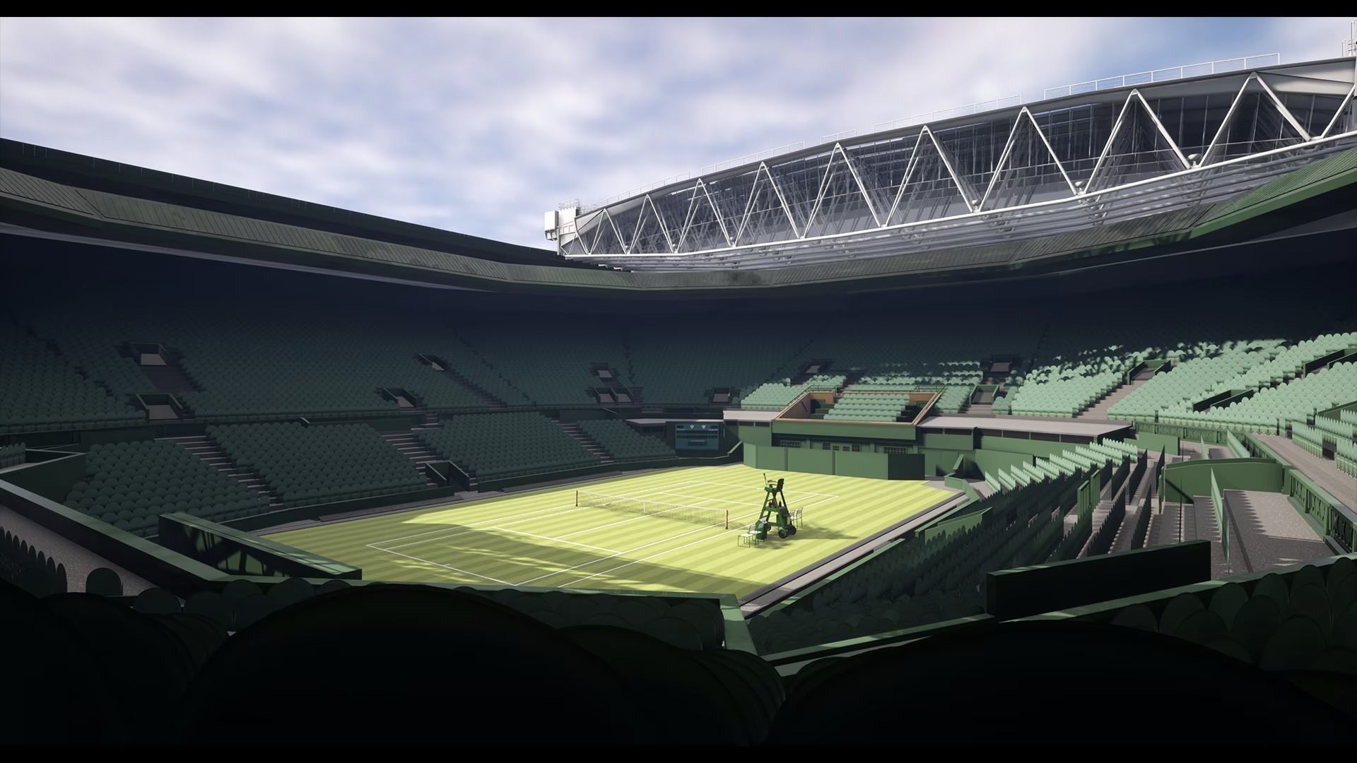 Wimbledon Centre court Low-poly 3D model_15