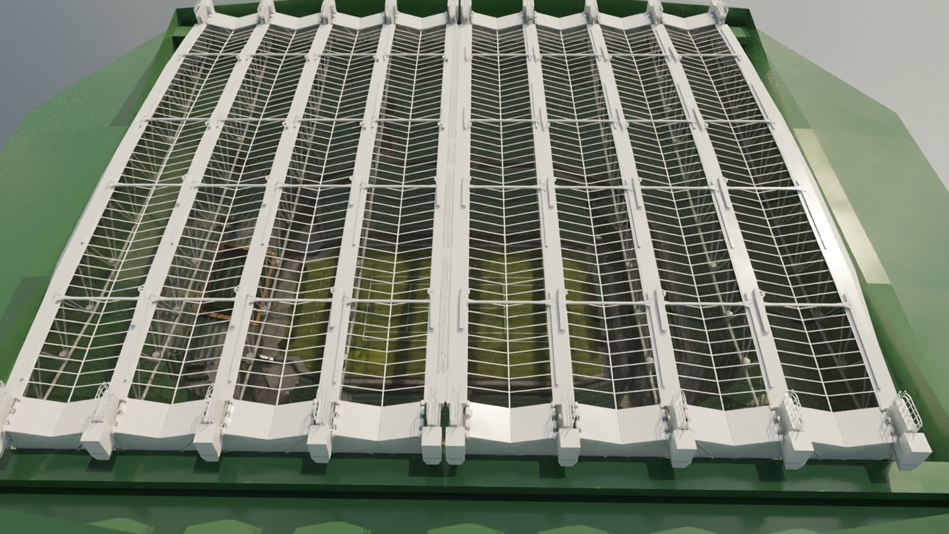 Wimbledon Centre court Low-poly 3D model_9