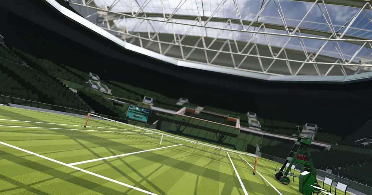 Wimbledon Centre court Low-poly 3D model_25