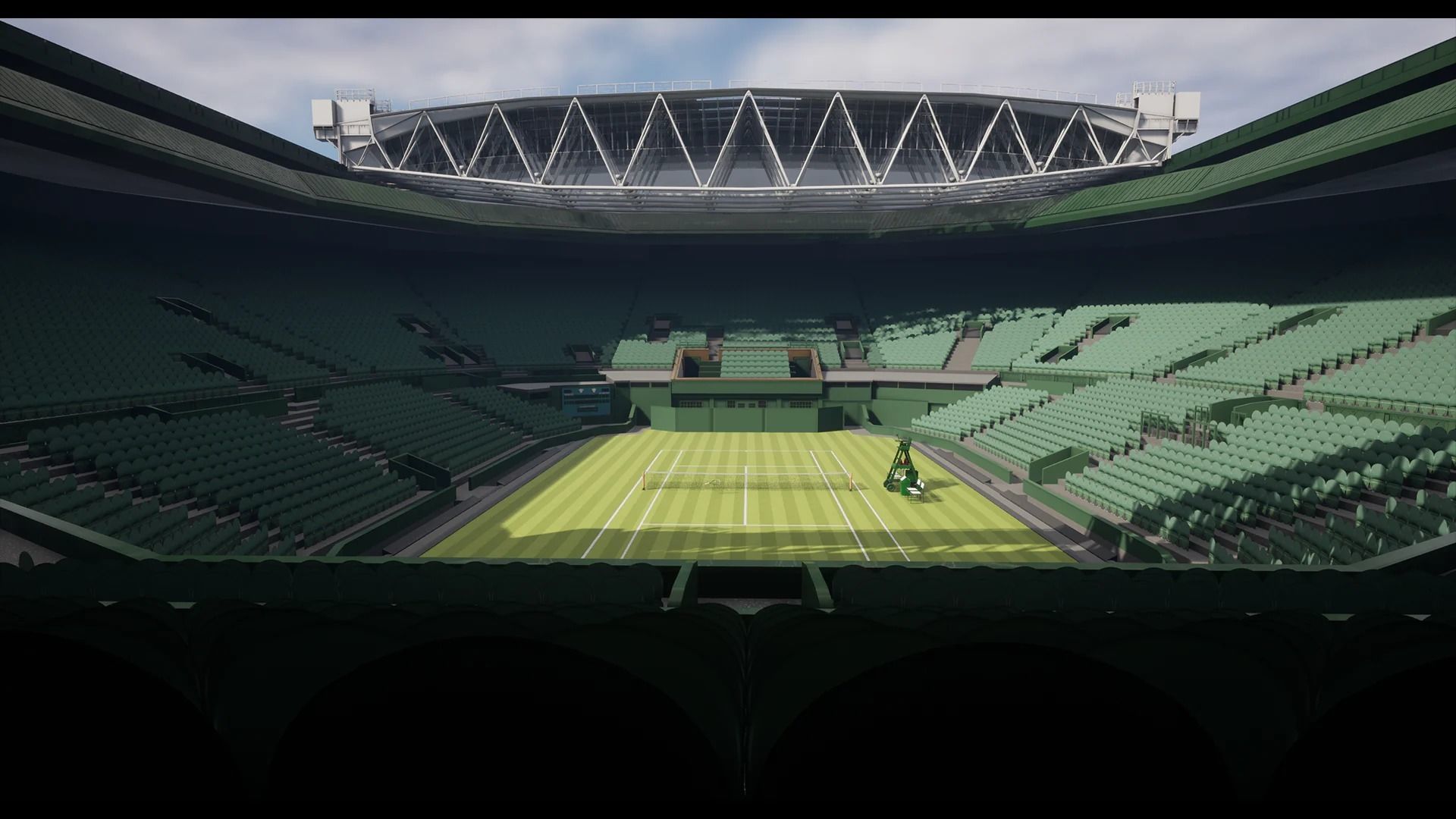 Wimbledon Centre court Low-poly 3D model_14