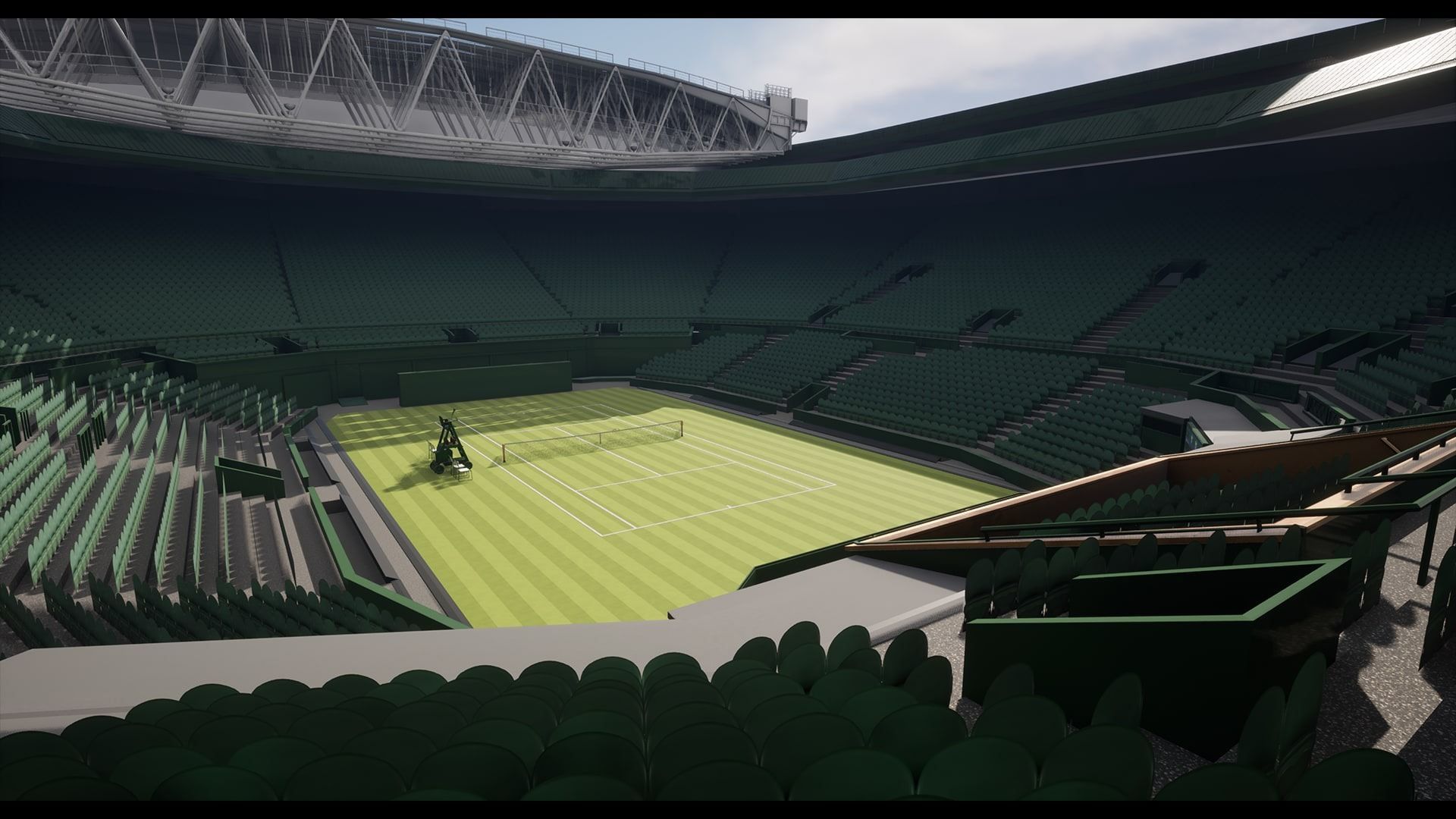Wimbledon Centre court Low-poly 3D model_16
