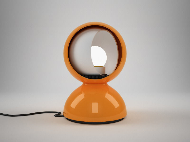 Artemide Eclisse Table Lamp 3d Model