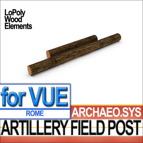 Roman Artillery Field Post 3D model_1