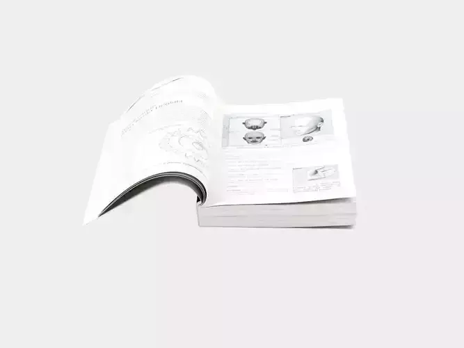 Open book 3D model