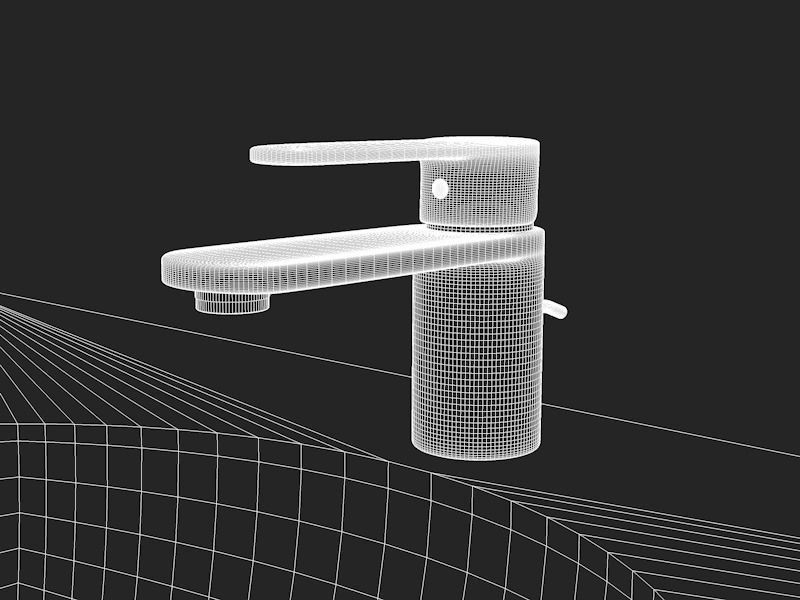 Tap Cristina round  3D model_2