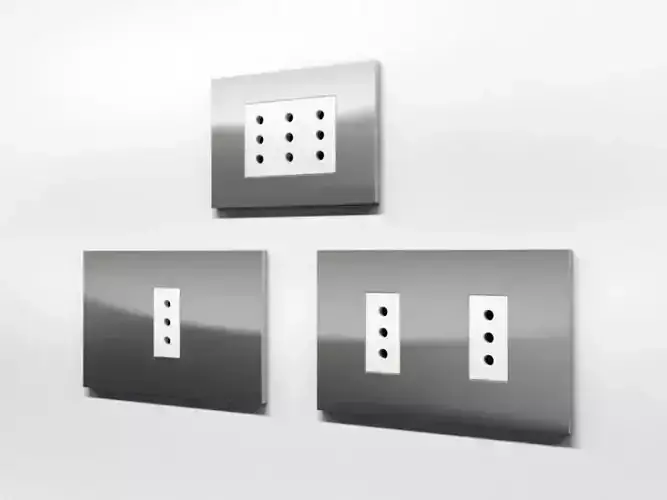 Switches 2 stainless steel switch plates