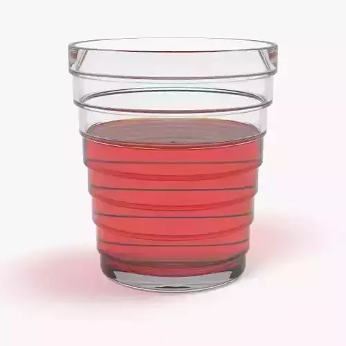 Photorealistic Drinking Glas by Aino Aalto VrayforC4D