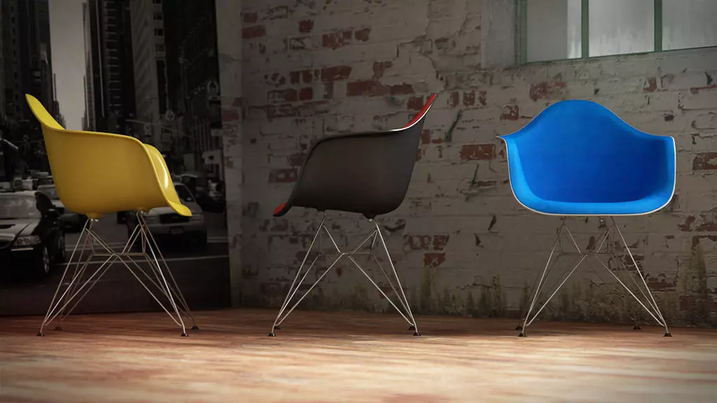 Vitra Eames plastic armchair 2 3D model