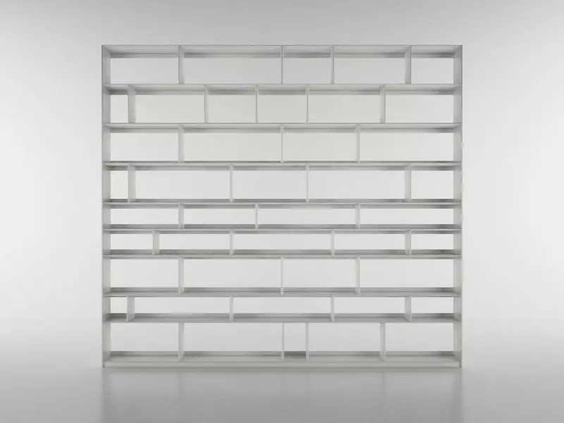 B and B bookcase 32 with books 3D model