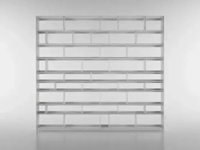 B and B bookcase 32 with books  3D model
