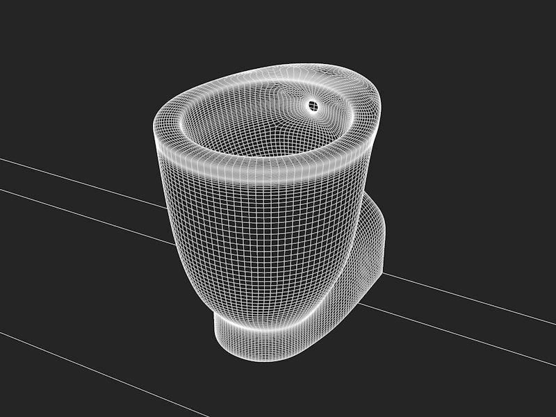 Ideal standard Small bidet 3D model_3